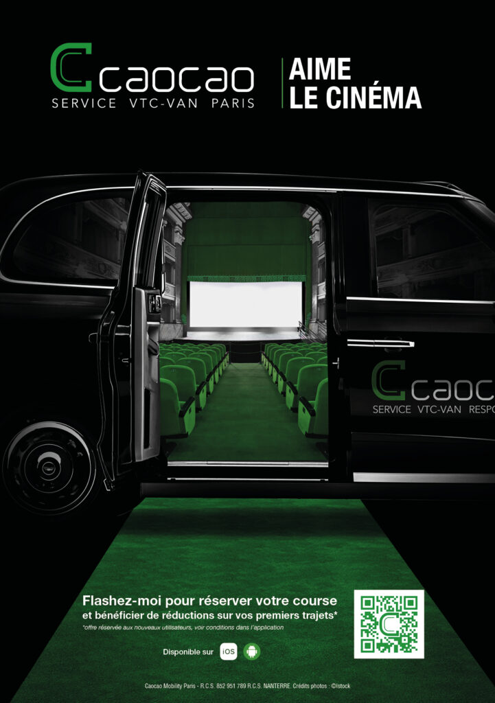 Affiche du partenariat entre Caocao et le festival du film de Cabourg